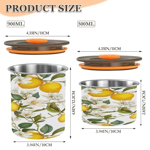Contenedor hermético de acero inoxidable para café 500ml miniatura 2