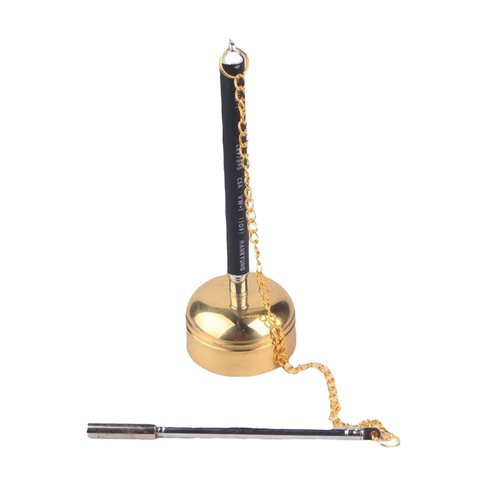 Campanilla telescópica, dedo, elegante instrumento de percusión con diseño retráctil, accesorio de yoga para meditación, decoración budista, hogar, familia, uso espiritual, 1.97 x 1.97 x 9.84 pulgadas
