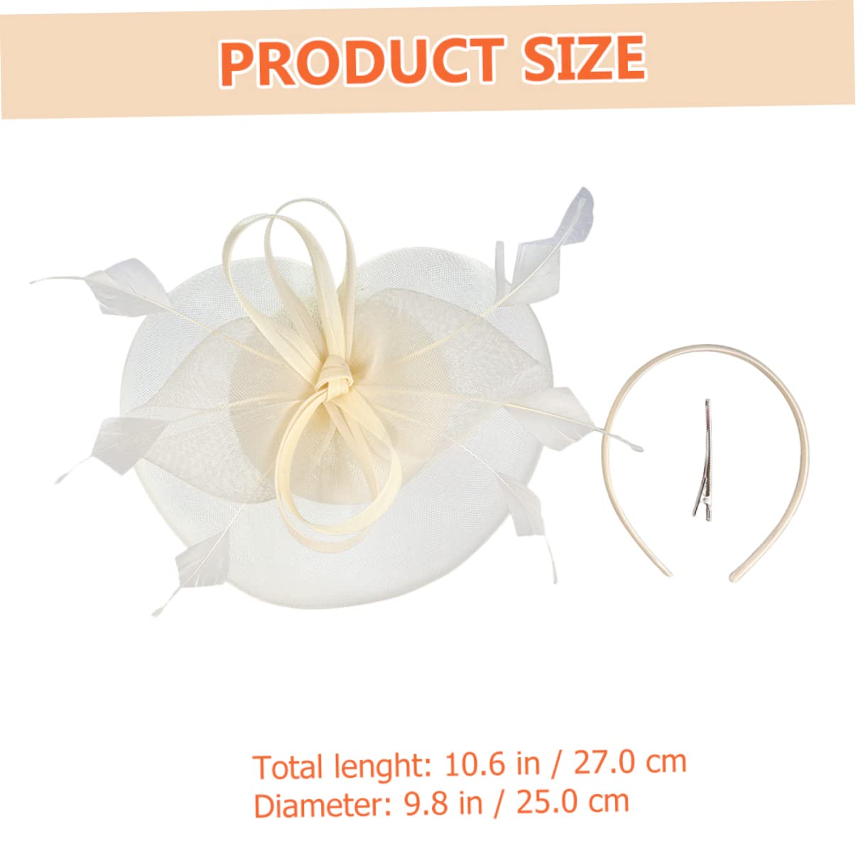 Abaodam 5pezzi Fascinator Elegante Rete per Cerimonie e Feste Cappello da Tea Party per Donne Accessorio per Matrimonio e Banchetto Design Leggero e Confortevole