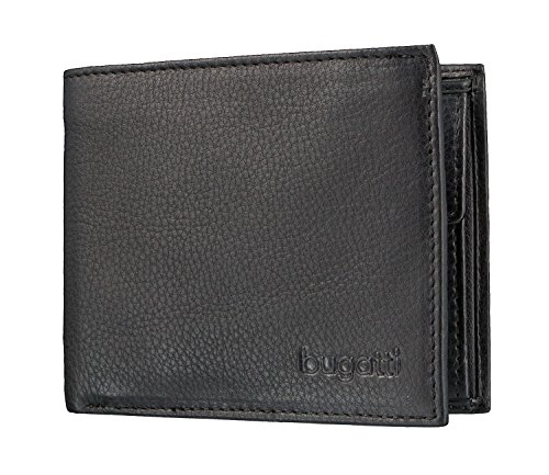 Preisvergleich Produktbild Bugatti Geldbörse Sempre mit Fach für Karte, 10 cm, schwarz