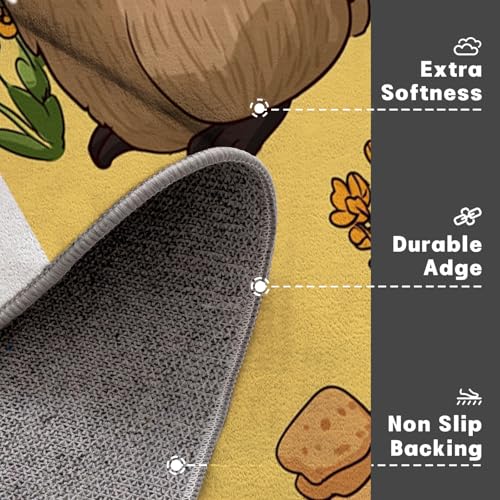 Paillasson Capybara Pizza tapis lavable intérieur extérieur - 6