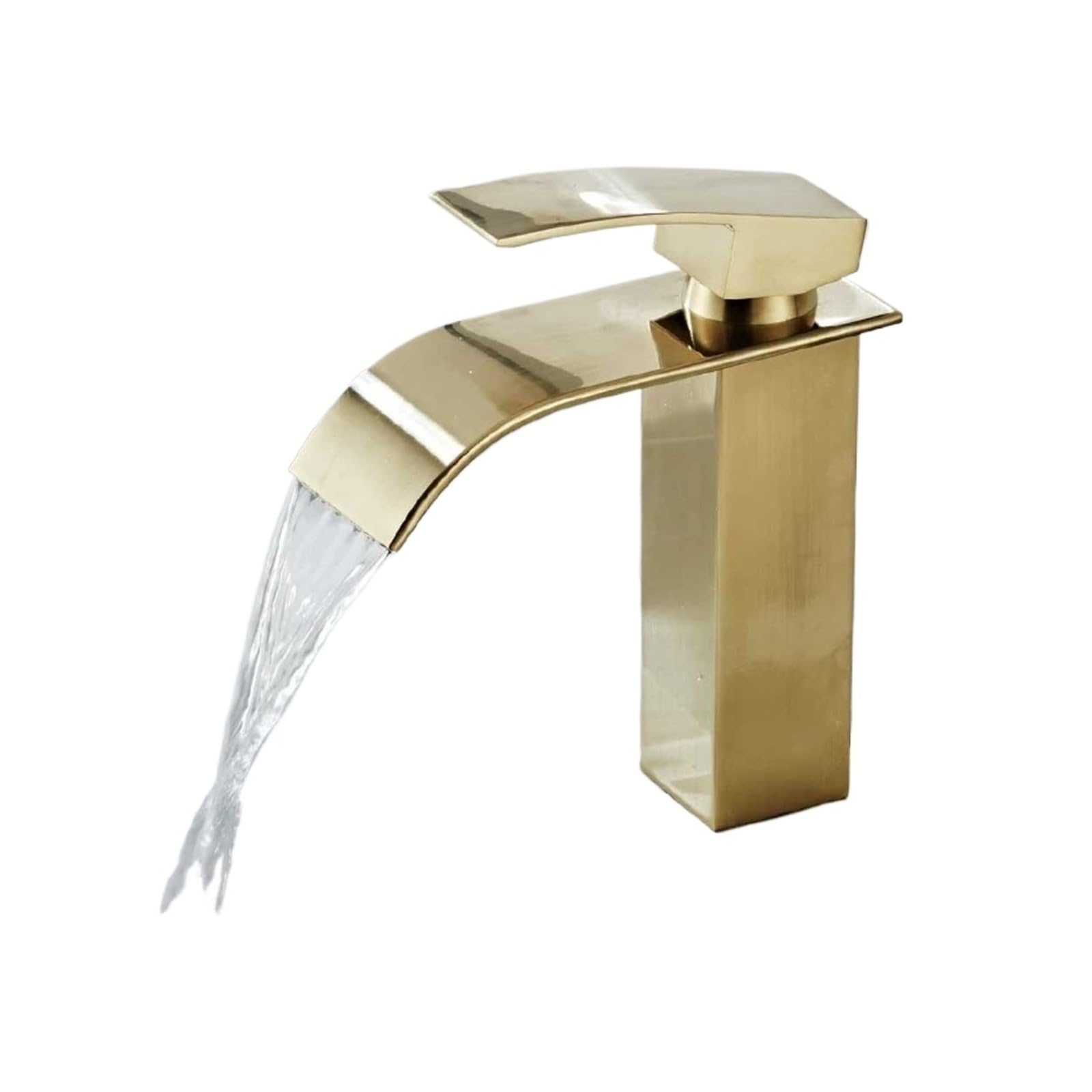 Robinet cascade nordique doré pour transformer votre rituel beauté matinal