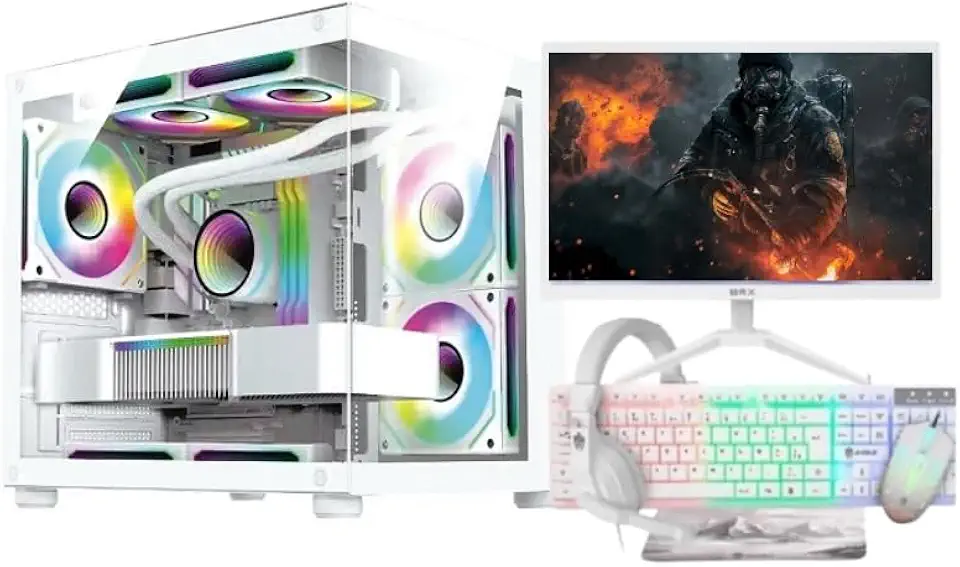 PC Gamer Completo Arvex Branco Intel Core i7 3770, GeForce RTX 3050, Memoria 16GB DDR3, SSD 240GB