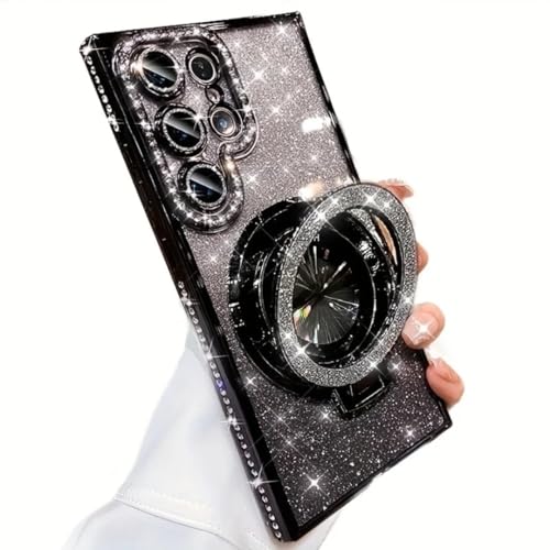Coque Galaxy S26 Ultra Paillettes Noire Idéale pour Sorties et Selfies