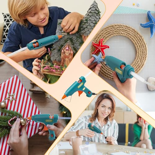 Heißklebepistole, Heissklebepistole 7mm mit 30pcs Heißklebesticks, Klebepistole zum Basteln, Heißklebepistolen Mini Klebepistolen Klein für Kleine Bastelarbeiten