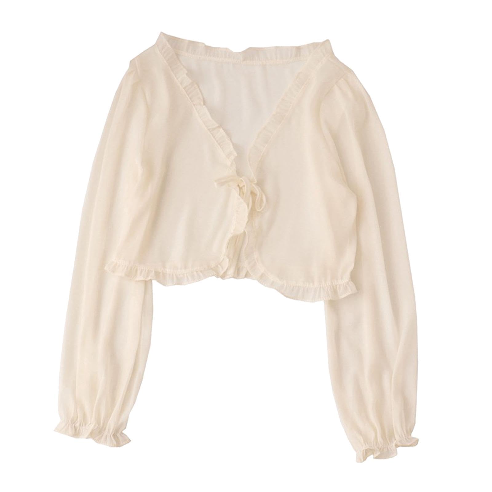 shopora Women Cardigan Sunscreen Top Fashionable Short Shawl For Bride Beach Wedding Apricot Color | Womens Clothing | Tops & Blouses-picture-51