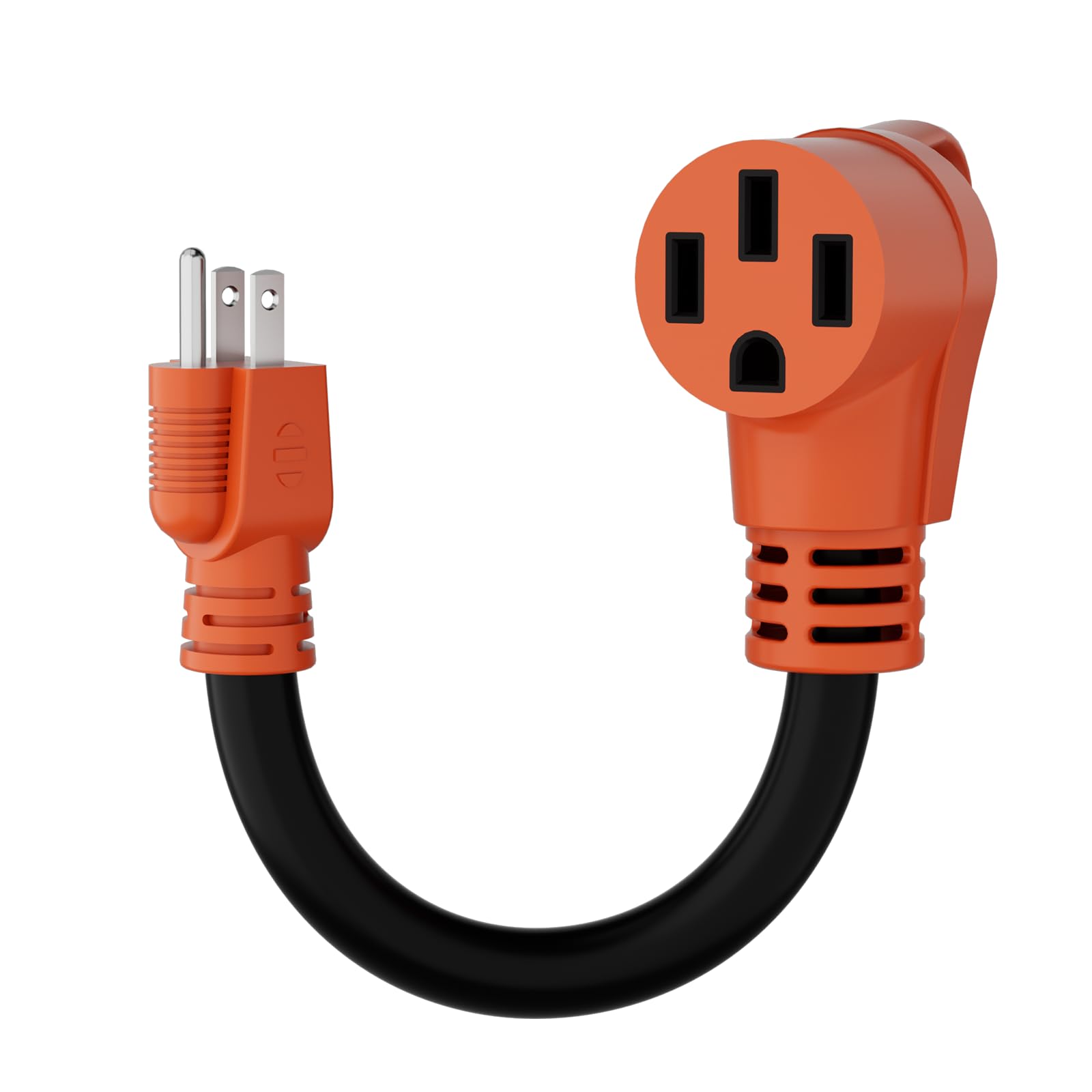 50A 110V Power Adapter Cable NEMA 5-15P to NEMA 14-50R Nickel Plated Power Adapter 10AWG Pure Copper Cable for RV Caravan Trailer