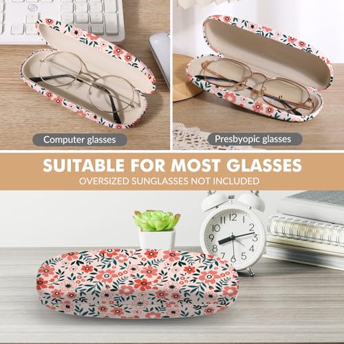 Image of Glasses Case Hard Shell,Portable Protective Eyeglasses Case, Eyeglass Holder Box with Cleaning Cloth, for men women