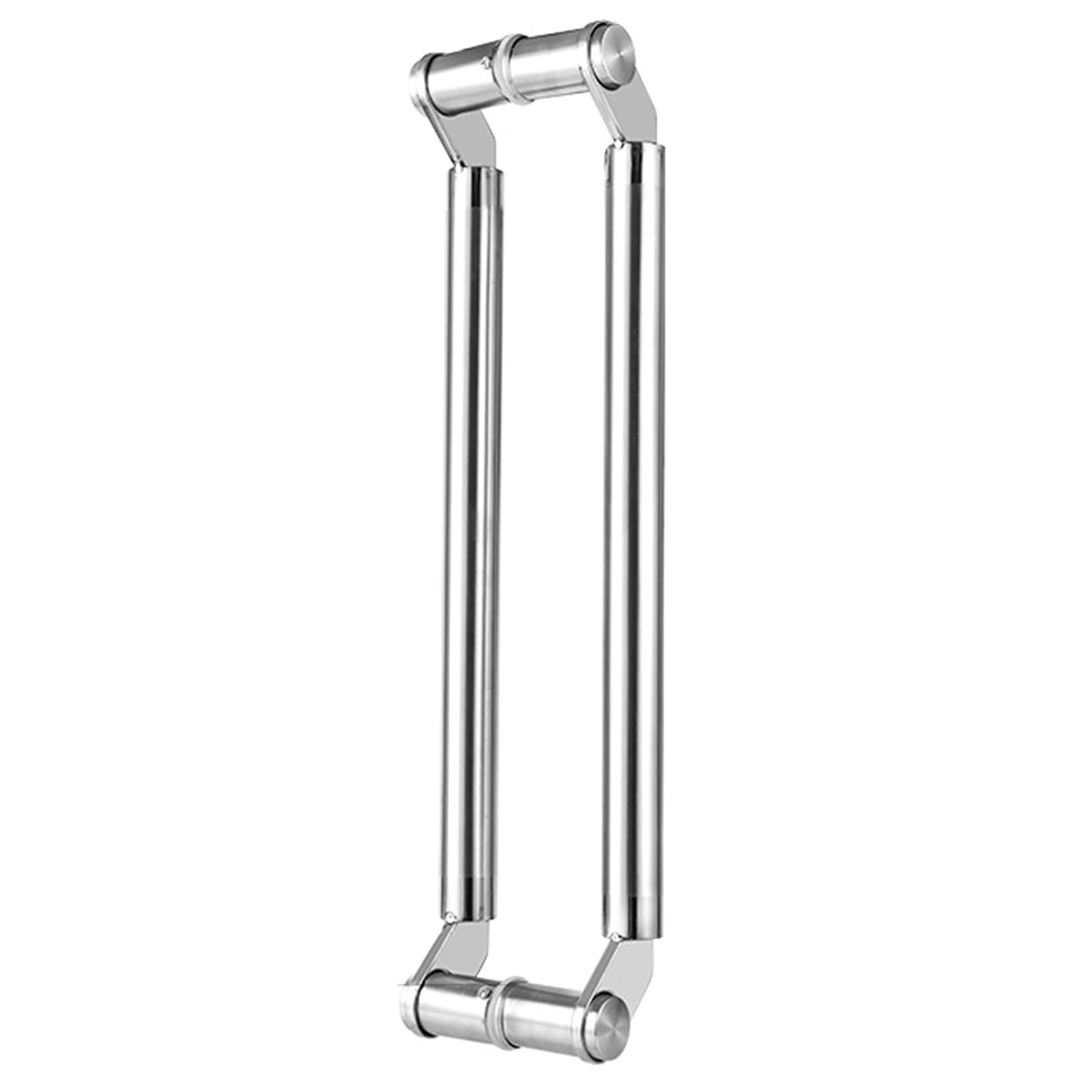 Gthtuhfd Sier Stainless Steel Push Pull Door Handle, Commercial Double Sided Bar Barn Door Handles Shower Glass Pulls, Office Shop Entry, Garages Sheds Gates/Rose Gold/150Cm/59In,-150Cm/59In