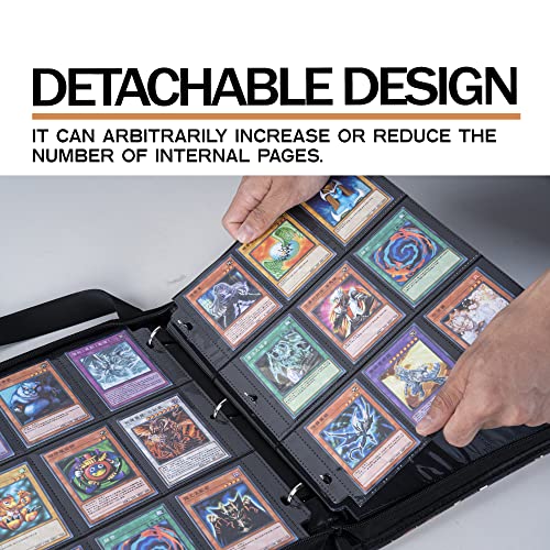 Drzerui Binder For Yugioh Card - Holds 900+ Yu-Gi-Oh Trading Cards, 9 Pocket Card Holder Book With Sleeves Compatible With Yugioh Cards #TOP4