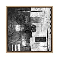SIGNWIN Framed Canvas Wall Art Colorful Texture Canvas Prints Home Artwork Decoration for Living Room,Bedroom - 16x16 inches