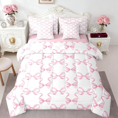 7-Pc Pink Bow Princess Bedding Set - $52.99 with Code I6DBLOGK