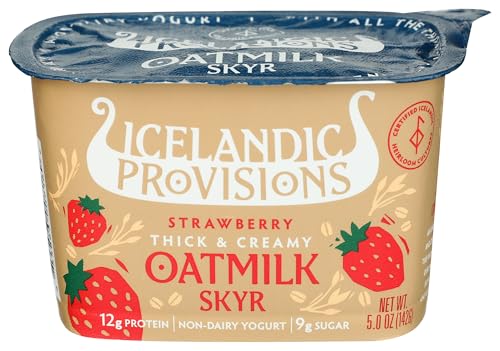 Icelandic Provisions, Yogurt Skyr Oat Strawberry, 5 Ounce