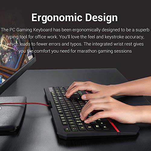 Redragon-K502-RGB-Gaming-Keyboard-RGB-LED-Backlit-Illuminated-104-Key-Silent-Keyboard-with-Wrist-Rest-for-Windows-PC-Games-RGB-Backlit