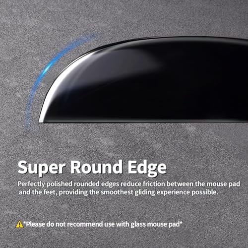 Image of immoenuc Glass Mouse Skates for Logitech G PRO X Superlight 2 DEX Lightspeed Wireless Gaming Mouse Feet Pads Ultra-Smooth Durable Mouse Feet Replacement (Earth Pattern)
