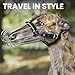 BRONZEDOG Drahtkorb Hund Maulkorb Metall Hund Maulkorb Leder verstellbar (Size 8: Greyhound & Collie)