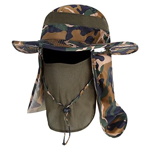 YR.Lover UV Protection Wide Brim Fishing Cap Cover