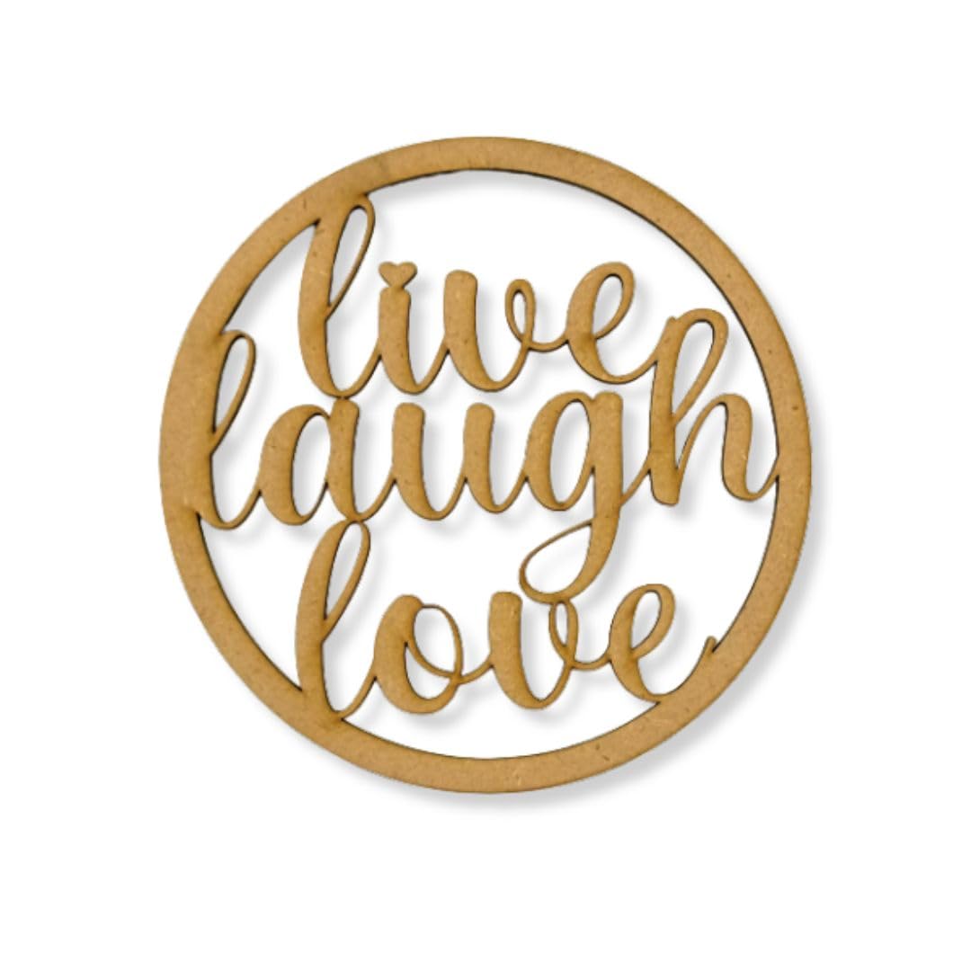 Little Things Cute, MDF Cutouts, Premarked MDF Base, Craft Activities for Kids Workshop, DIY Home Decor, Live Laugh Love Laser Cutout