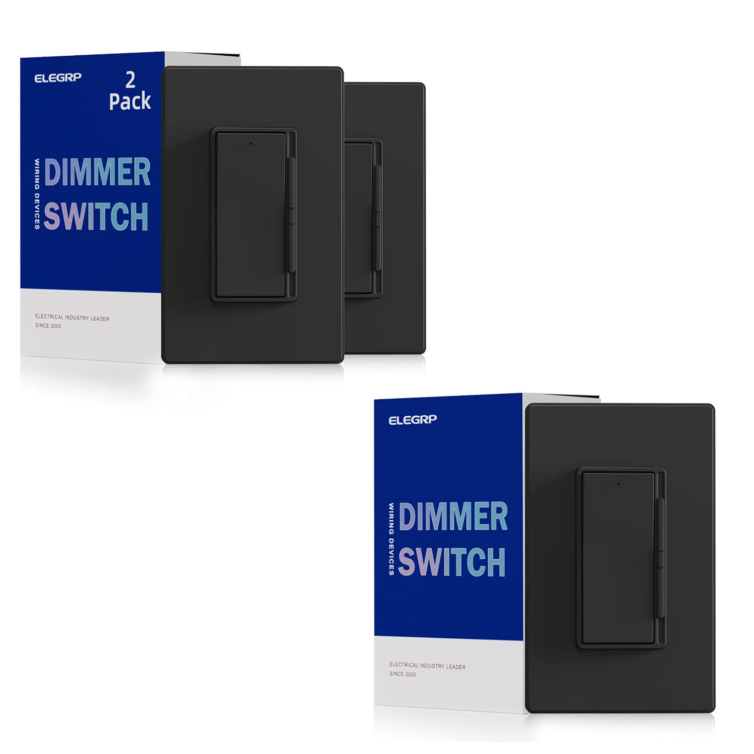 ELEGRP Digital Dimmer Light Switch for 300W Dimmable LED/CFL Lights 1