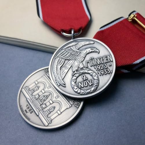 FOTN Replica German NOV Blood Medal Cross Emblem Foreign Metal Commemorative Medal - Badge-WW2 Military Badge Pins Medal, Black4