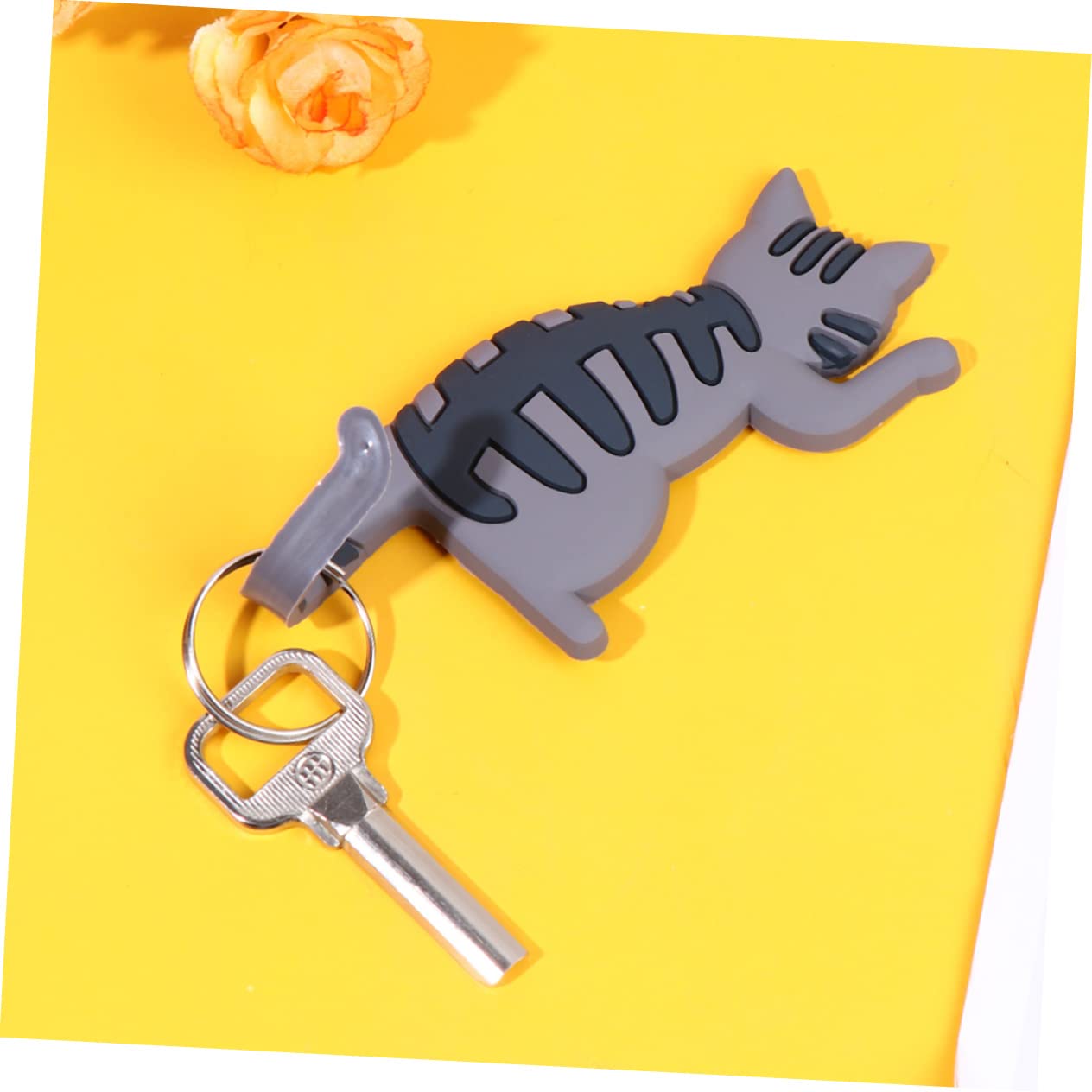 VOSAREA Magnetic Cat Hook Refrigerator Sticker Fashion Decor Non-Slip Multi-Purpose for Fridge Cabinet Door
