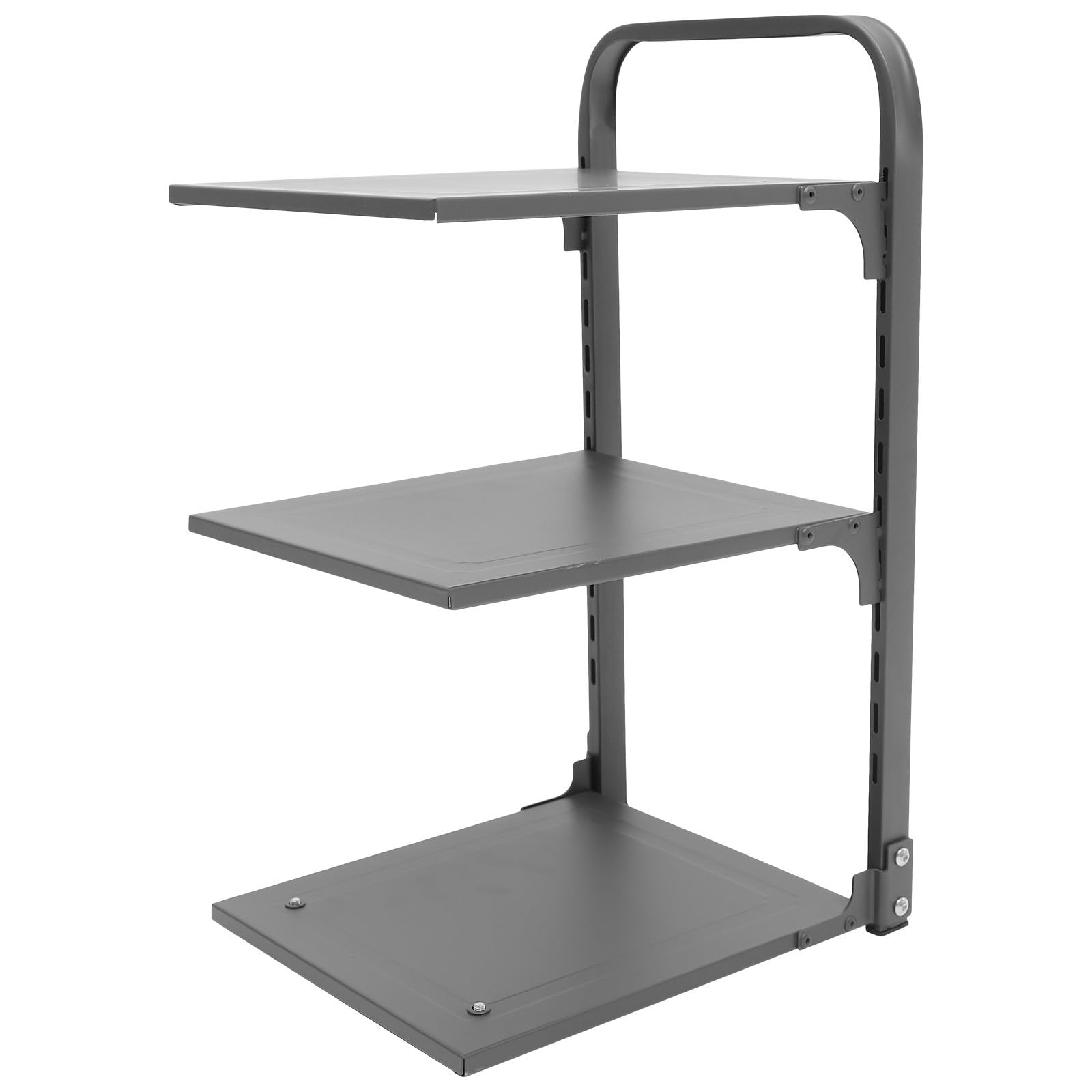 Organizer per Pentole da Cucina Pieghevole in Acciaio al Carbonio Antiruggine a 3 Livelli Grande Capacità per Riporre Pentole e Padelle Sotto Lavello
