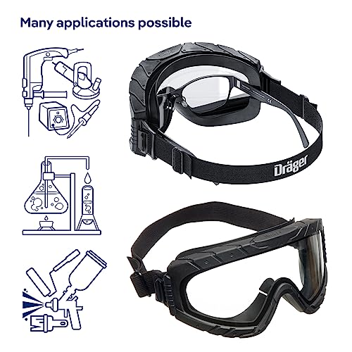Dräger Safety Glasses for Work X-pect 4800 Eye Protection - Safety Goggles Anti-Fog Anti Scratch UV400 Clear Shooting Glasses - Image 4