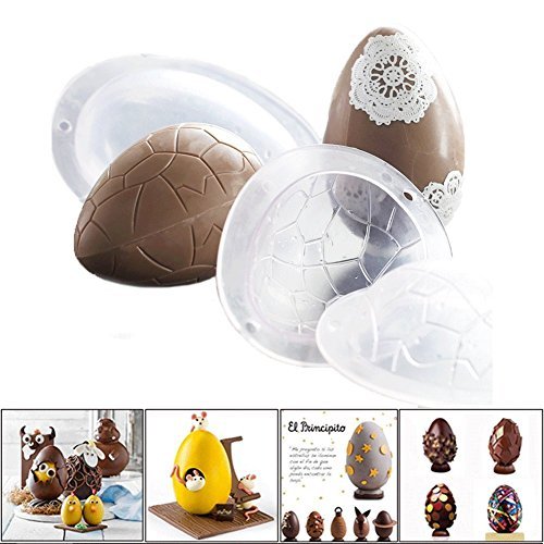 Stampo Per Uova Di Pasqua In Plastica - 2 Cavità Per Cioccolato E Zucchero | 154x110x55mm - Foto 6