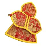 NULYLU 金剛鐘杵セット バッグ ベル シーラー お手玉 バギーズ ビーズ 蓋 楽器収納袋 収納ポーチ ヴァジュラ収納袋 厚みのある収納袋 ドルジェ金剛杵オーガナイザー ブロケード