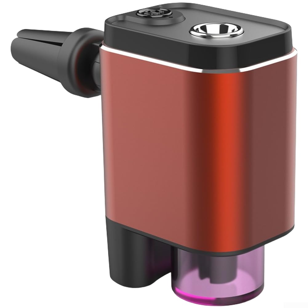Elektryczny dyfuzor do aromaterapii z mgłą o wysokiej częstotliwości – 3 tryby Smart Start, Stop, wentylacja, metalowa obudowa, czarny (szary)