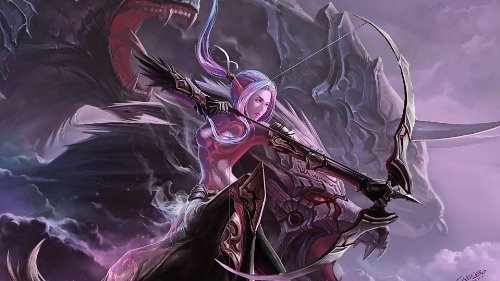 HiddenSupplies.com Elf Maiden Dragon Playmat