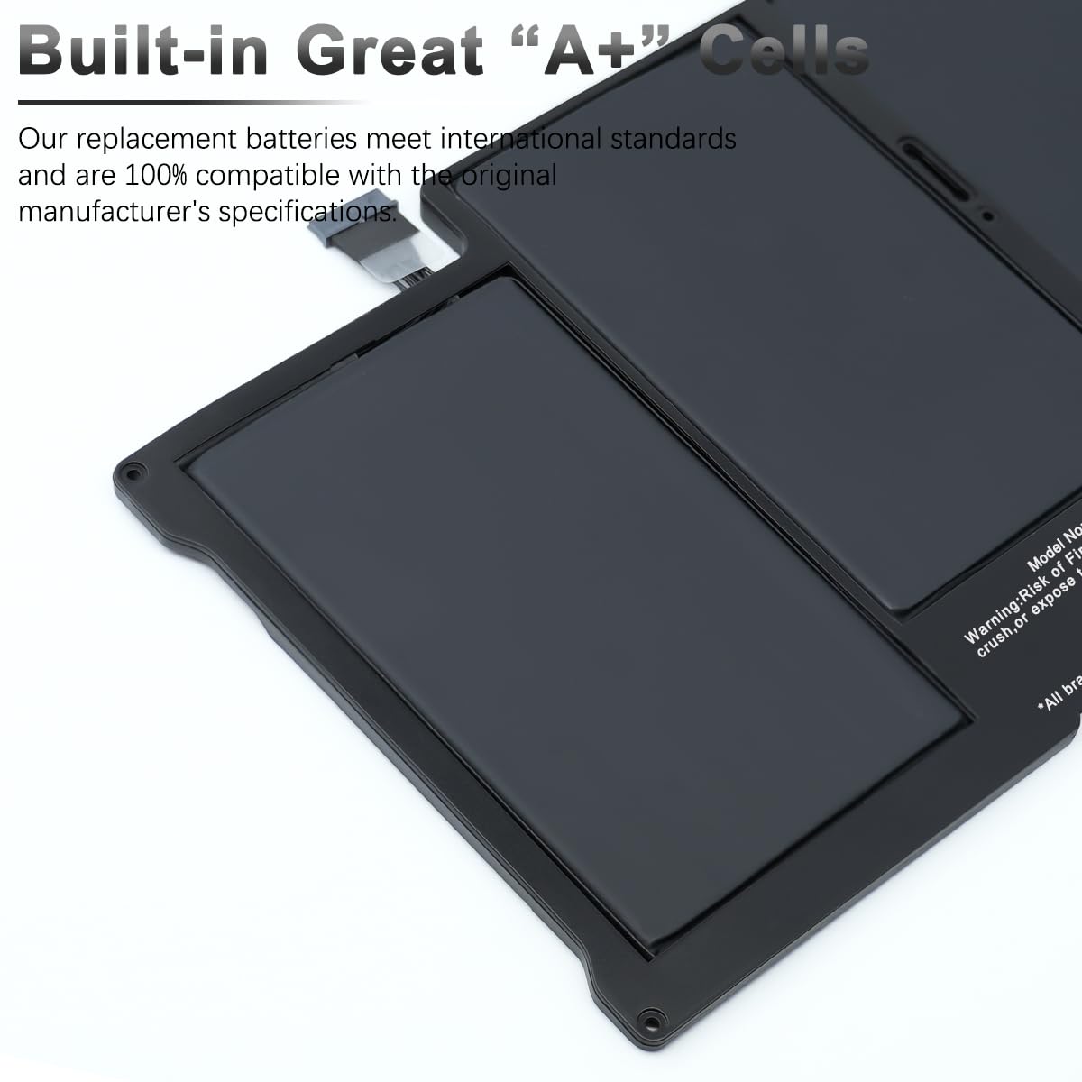 A1405 A1496 Batterie pour MacBook Air 13 Pouces A1466 (2017,Début 2015,Début 2014,Mi 2013,2012) Modèle A1369 (Fin 2010,Mi 2011) A1377 Batterie EMC 3178 2632 2925 2469 2559 2392 7.6V 55Wh