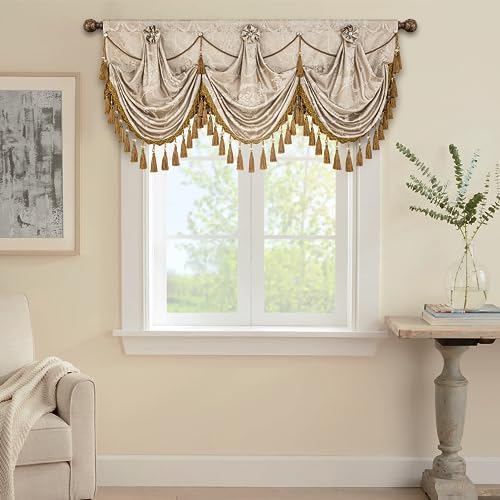 Loom and Mill Luxury Waterfall Valances for Windows