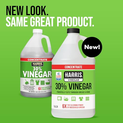 Image of HARRIS 30% Vinegar Concentrated Extra Strength - All Purpose Cleaner for Home, Garden & Patio