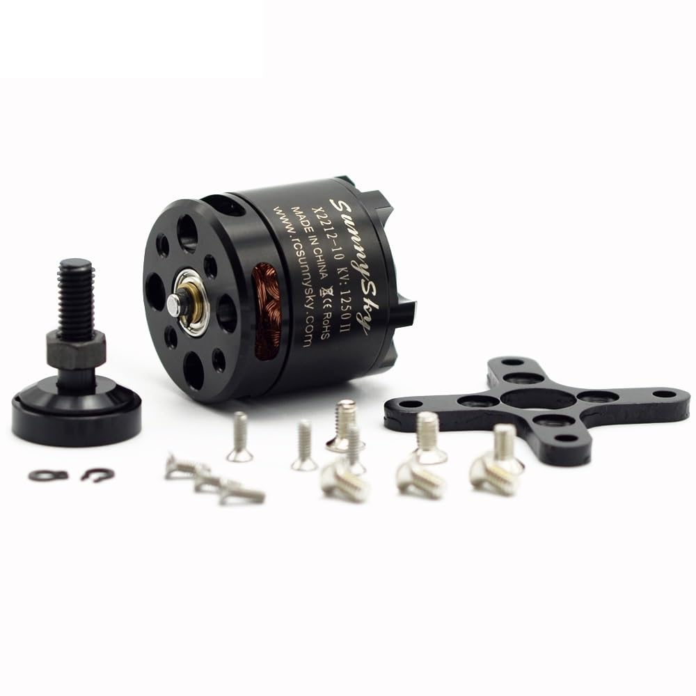 X2212 KV980/KV1250/KV1400/KV2450 Brushless Motor Short Shaft For RC Multicopter Aircraft Aerobatic Quadcopter (Color : 2pcs KV980)