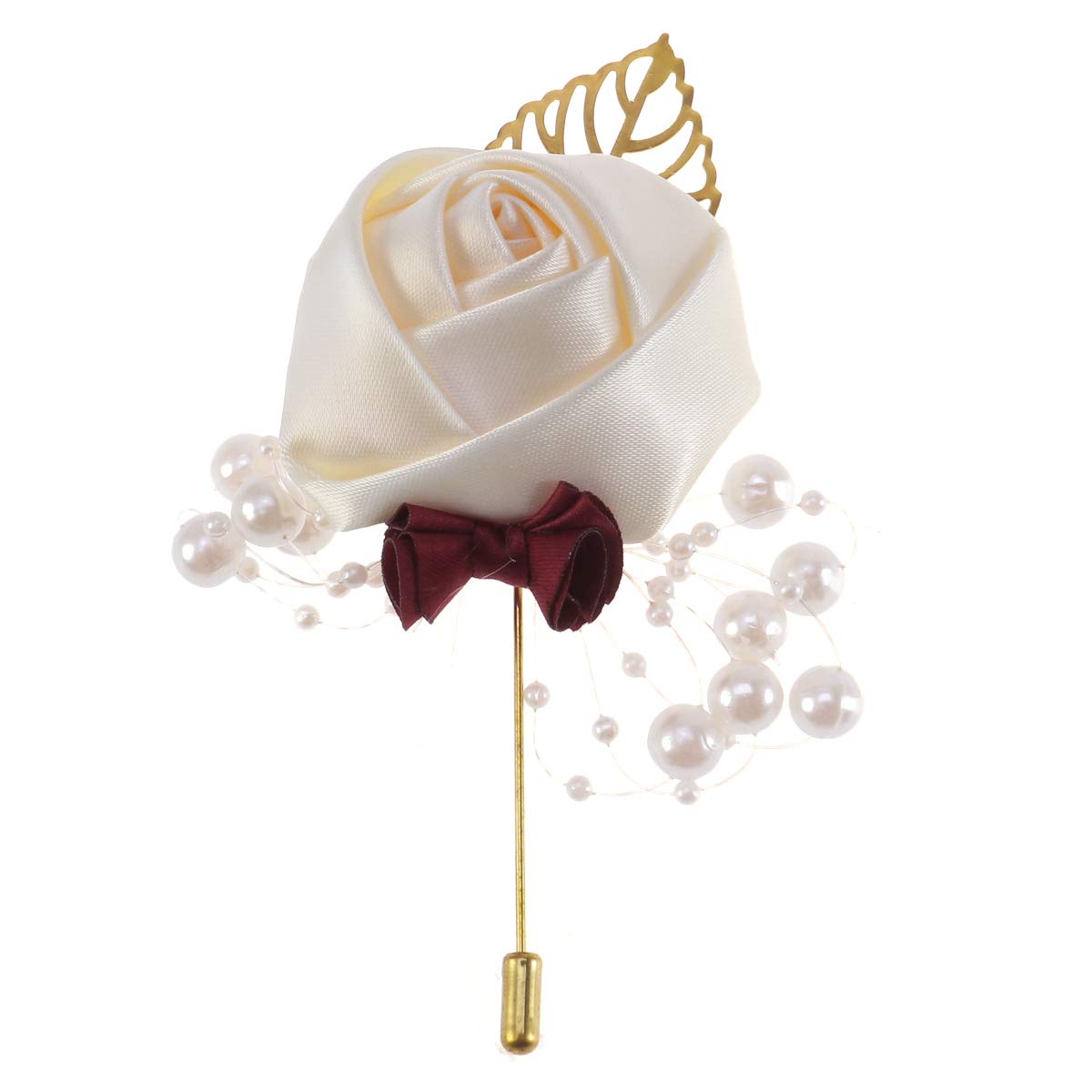 2 Piezas Casamento Decoração Broches Para Mujer Boutonnieres De Novia Broche Traje Ramillete De Hombres Flor En El Ojal Broche De Rosa De Boda Vestir Novio Flores De La Boda