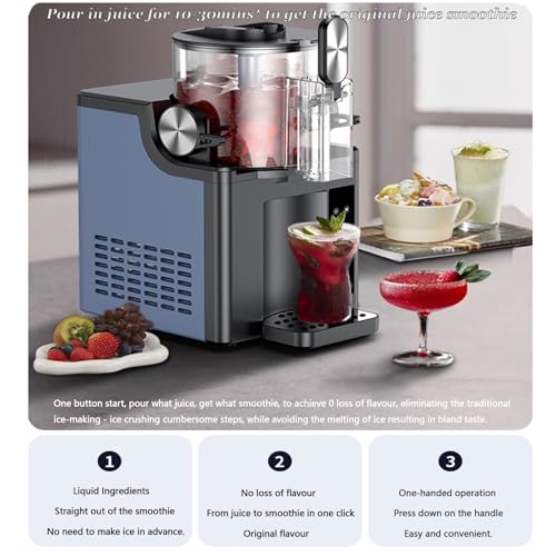 Slush-Maschine Für Zuhause,Sandeismaschine,Slushie Milchshake Maschine,5 Voreingestellte Programme,Gefrorene Slushie, Margaritas,Frappés,Milchshake Kein EIS Nötig – One-Touch-Reservierung – Bild 6
