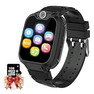 Kids Game Smartwatch MP3-speler Muziek Horloge – [1GB Micro SD inbegrepen] Touchscreen 2 Way Call SOS Wekker Camera…