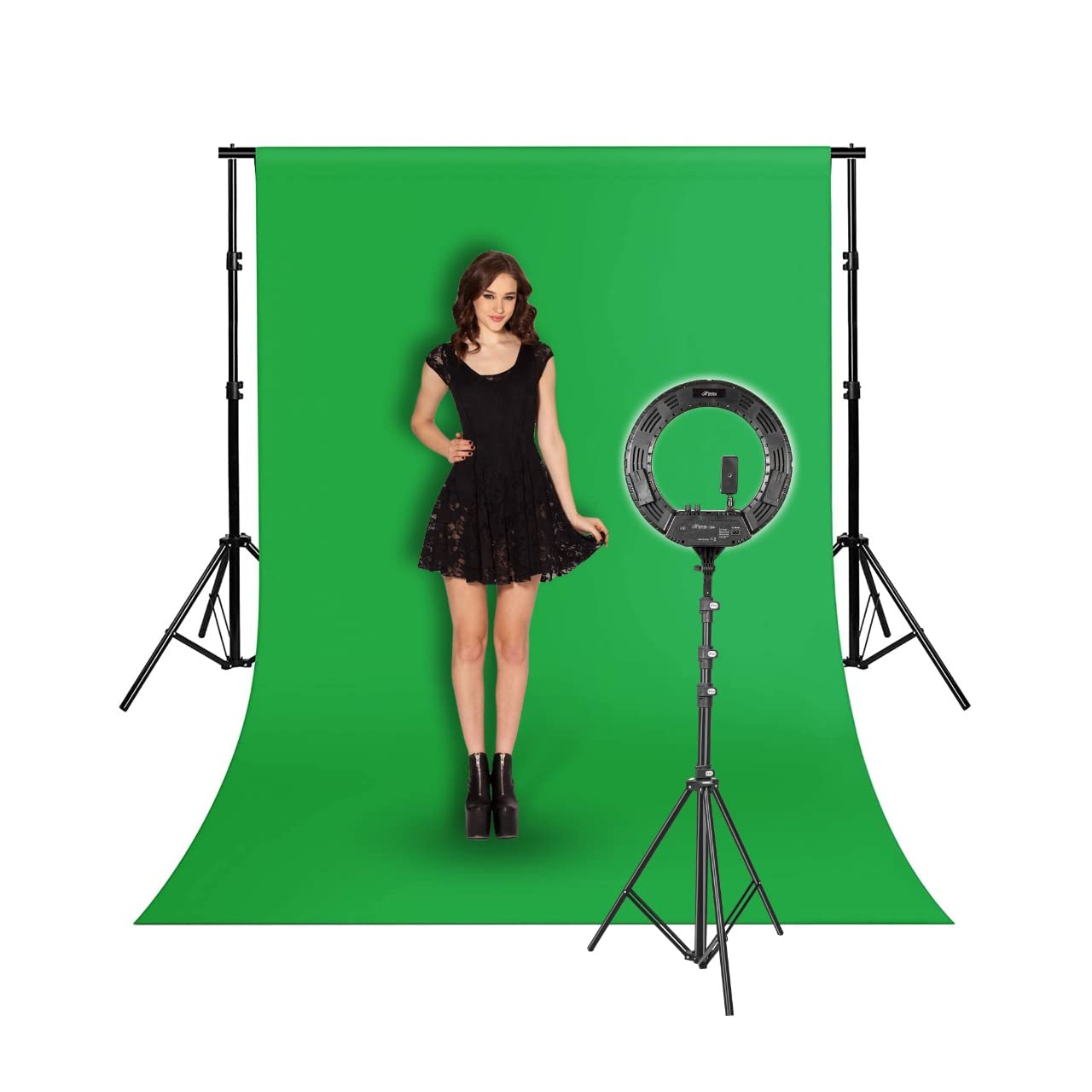 Buy HIFFIN® Green Screen Backdrop with Stand, 8ft x 12ft Wide Backdrop