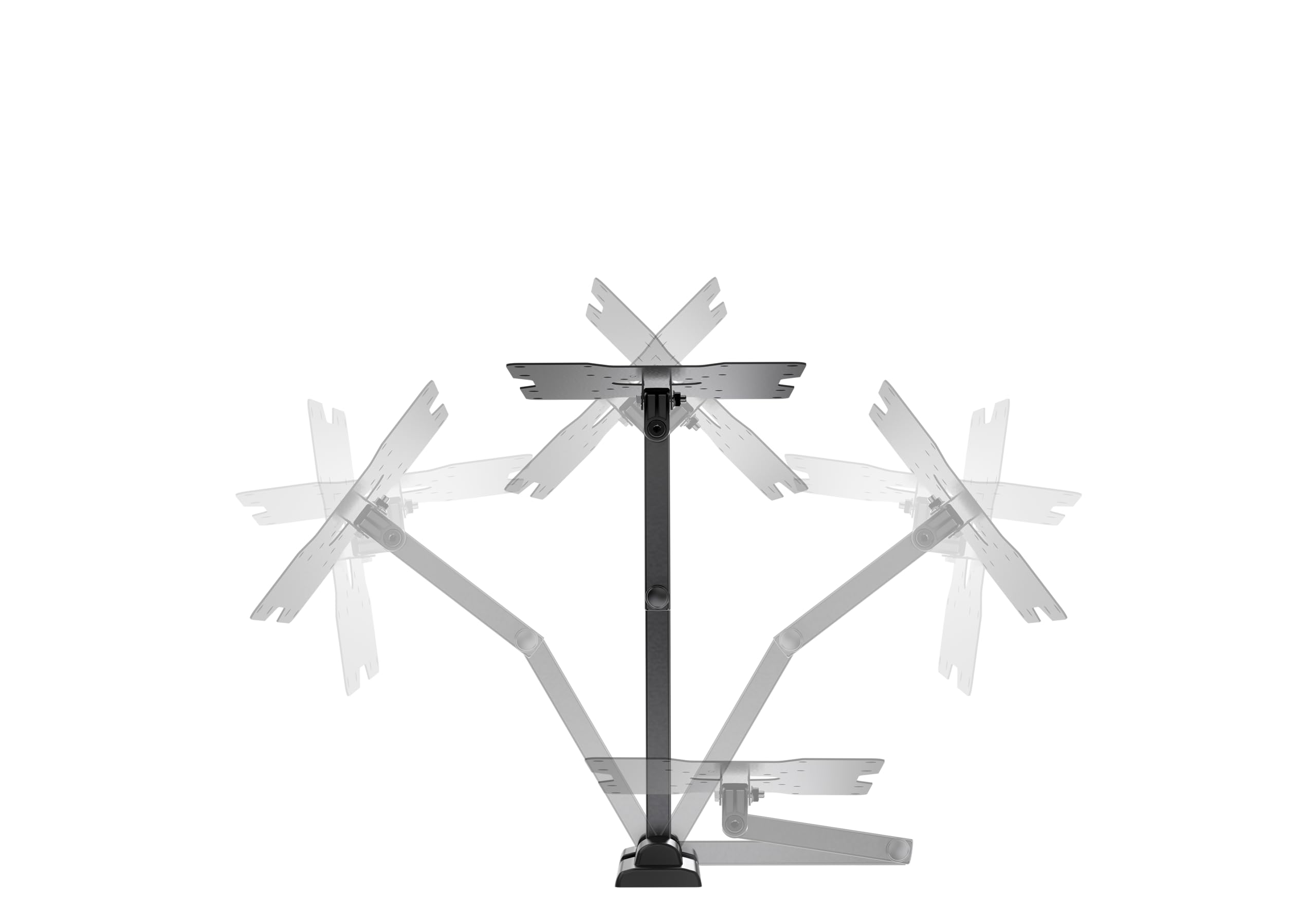 Meliconi CME EDR200 - Support mural avec double bras inclinable, pour TV à écran plat de 26" à 40". VESA 75-100-200. Couleur Noir.