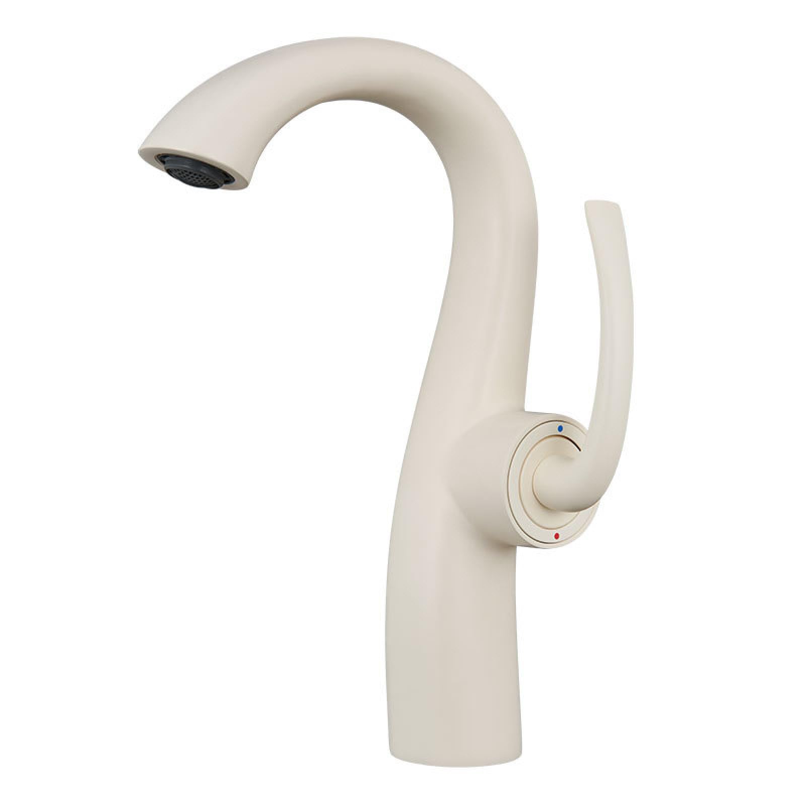 The Bathroom Hot and Cold Washbasin Faucet is Milky White