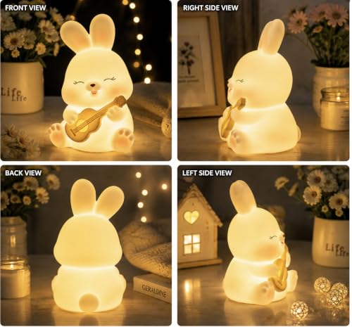Jamee Cute Bunny Silicone Night Lamp for Kids - Image 7