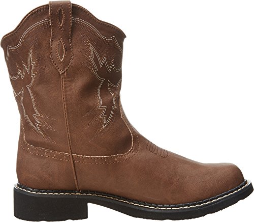 Image of ROPER Womens Chunk Rider Embroidery Round Toe Casual Boots Ankle Low Heel 1-2 inch