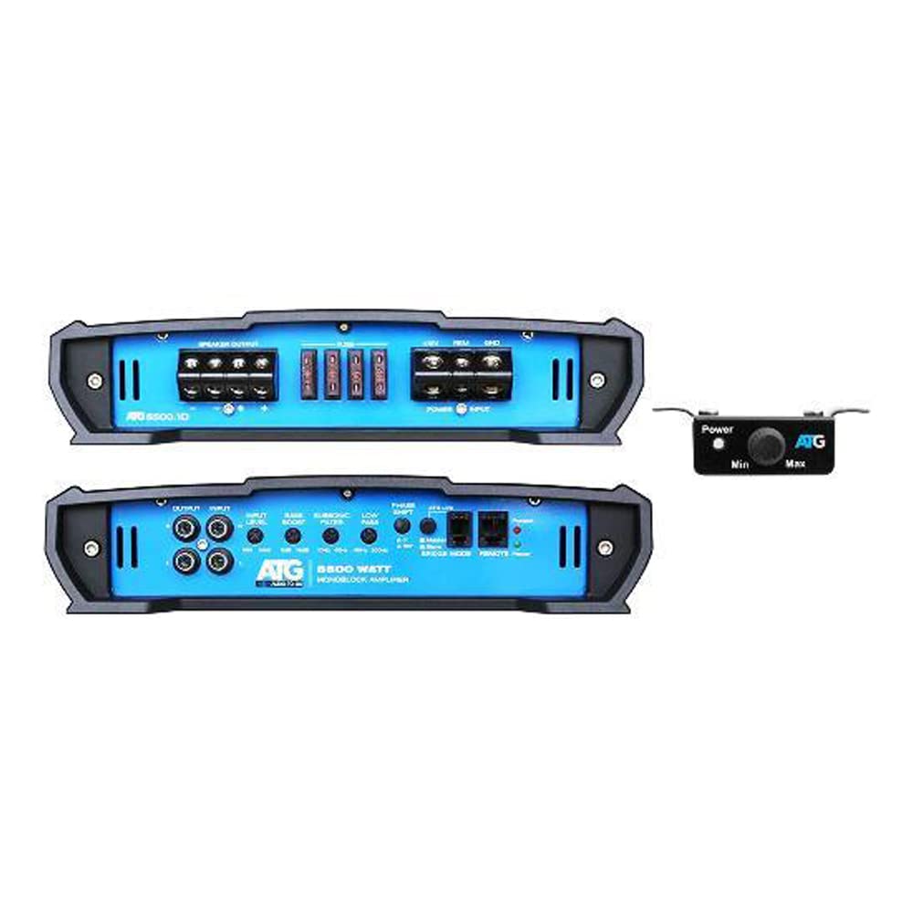 Audio To Go ATG ATG6500.1D Class D 1 Channel Monoblock Subwoofer Amplifier w/ 6500 Watts Peak Power