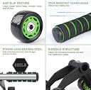HABIT LIVE BETTER 4-Wheel AB Roller for Abs Workout + (Free Imported Skipping Rope) – Core Strength & Abdominal Exercise Training Equipment – Non-Slip Handles 6MM Safe Knee Mat, Multicolor gallery image