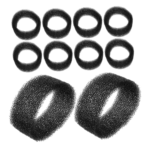 COSMEVIVI 12個 ウォーターディスペンサーフィルターコットン 浄水器 猫の噴水 水フィルターボトル 猫ボウル ペット 水族館 犬の噴水 水道水フィルター 猫の水飲み場 道具 Black