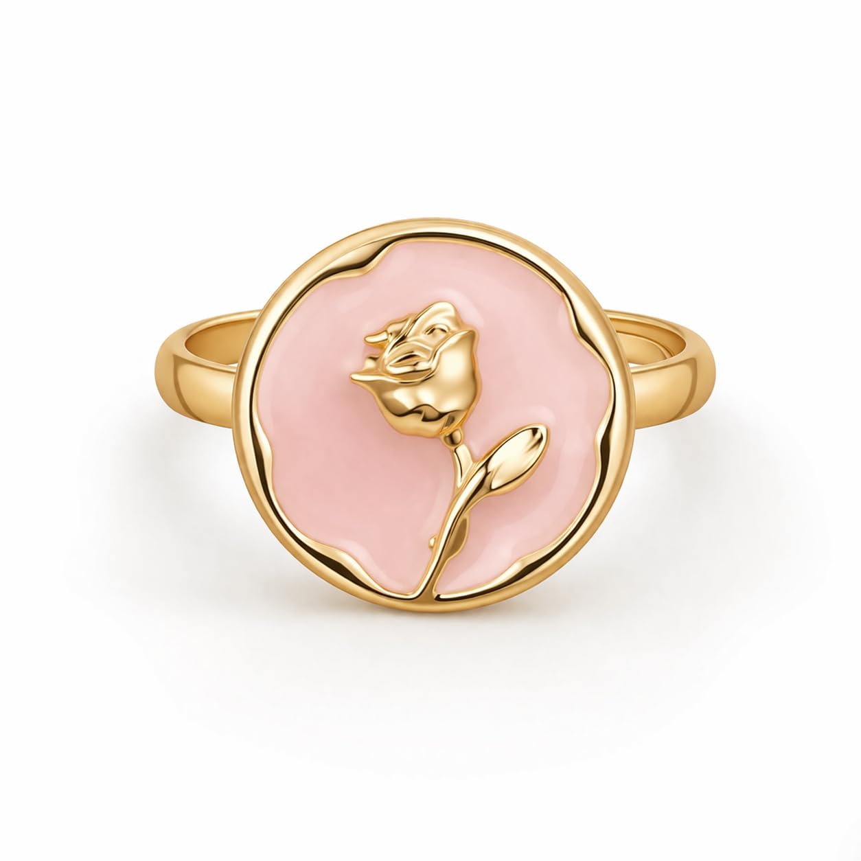 Gold Designer Ring for Women | Adjustable Finger Ring with Beautiful Design | Statement Jewelry for Girls | Stylish Designer Ring for Daily Wear | Gift for Birthday Anniversary Special Occasions-image-24