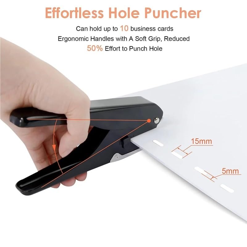 Metall Oval Einzel Locher Ellipse Locher 4 * 15mm Oval Loch Papier Puncher