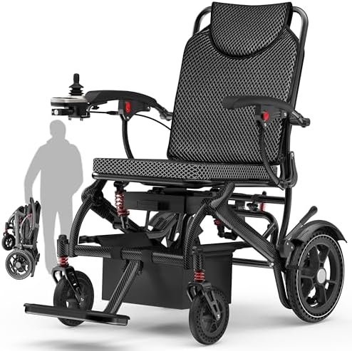 Electric Wheelchairs for Adults, Support 350 LBS, Only 36LBS Weight,15 Miles Range, Airline Approval
