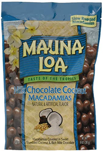 Mauna Loa Premium Hawaiian Roasted Macadamia Nuts, Milk Chocolate Coconut Flavor, 10 Oz Bag (Pack of 1) image 4